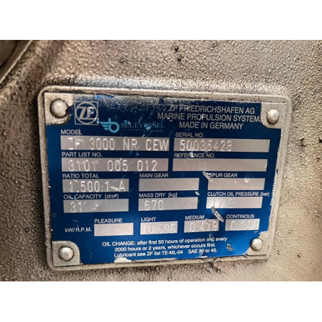 ZF 3000 NR CEW Gearbox Marine
