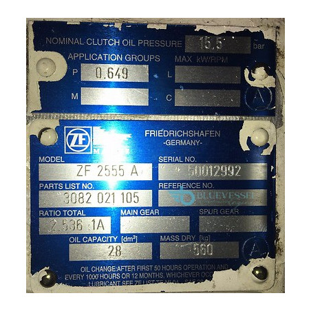 ZF 2555-A Gearbox Marine